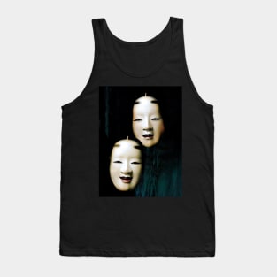 Japanese Noh Mask Antique Minimalism Zen Hannya Tank Top